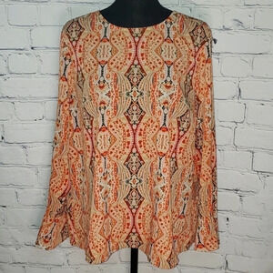 Dalia 70s Inspired Long Sleeve Blouse